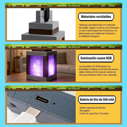 Lampara De Minecraft